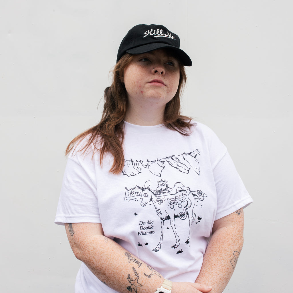 Double Double Whammy - Clothesline T-Shirt (White)