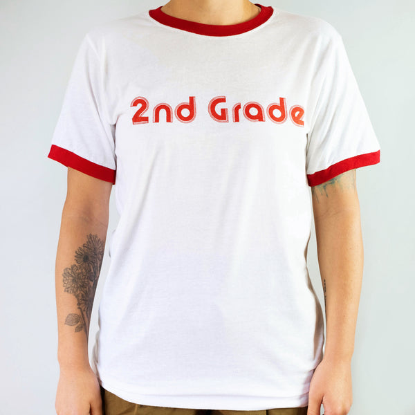 2nd Grade - 2nd Grade Logo Ringer T-Shirt